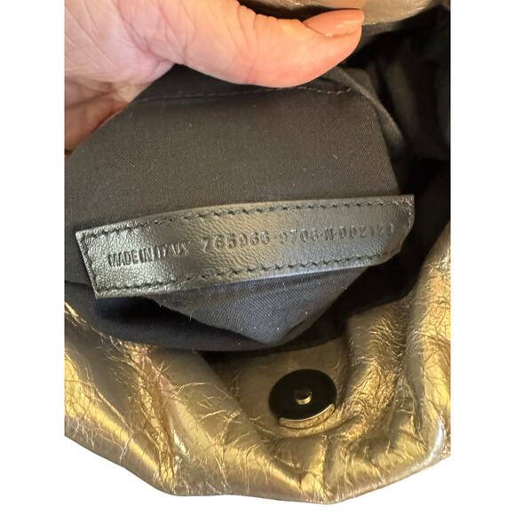 Balenciaga NWT Small Monaco Shoulder Bag in Beige/Gold - Picture 15 of 16